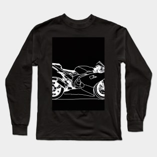 Outline Motorcycle Long Sleeve T-Shirt